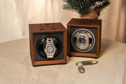 Watch Storage Box Gift for Watch Lover | Personalized Watch Winder | Fathers Day Gift for Him | Son Christmas gift | Couple Gift for Him