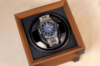 Personalized Watch Winder | Watch Storage Box Gift for Watch Lover | Fathers Day Gift for Him | Son Christmas gift | Couple Gift for Him