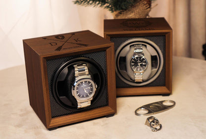 Watch Storage Box Gift for Watch Lover | Personalized Watch Winder | Fathers Day Gift for Him | Son Christmas gift | Couple Gift for Him