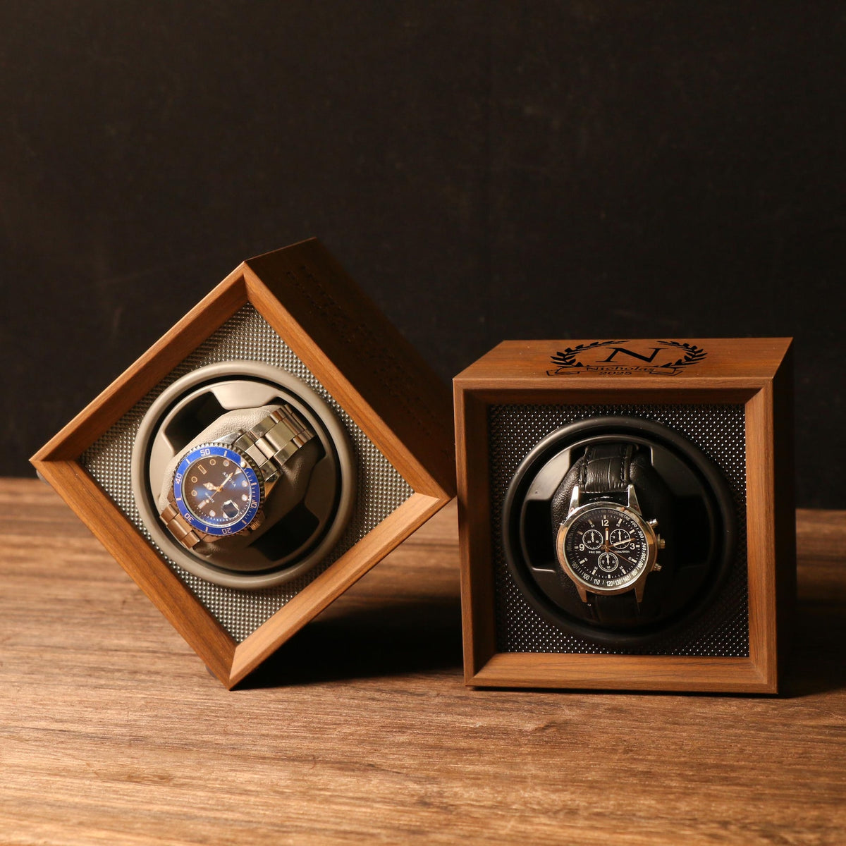 Personalized Watch Winder | Watch Box Gift for Watch Lover | Watch Holder Watch Storage Gift | Christmas Gift | Engraving Gift for Him
