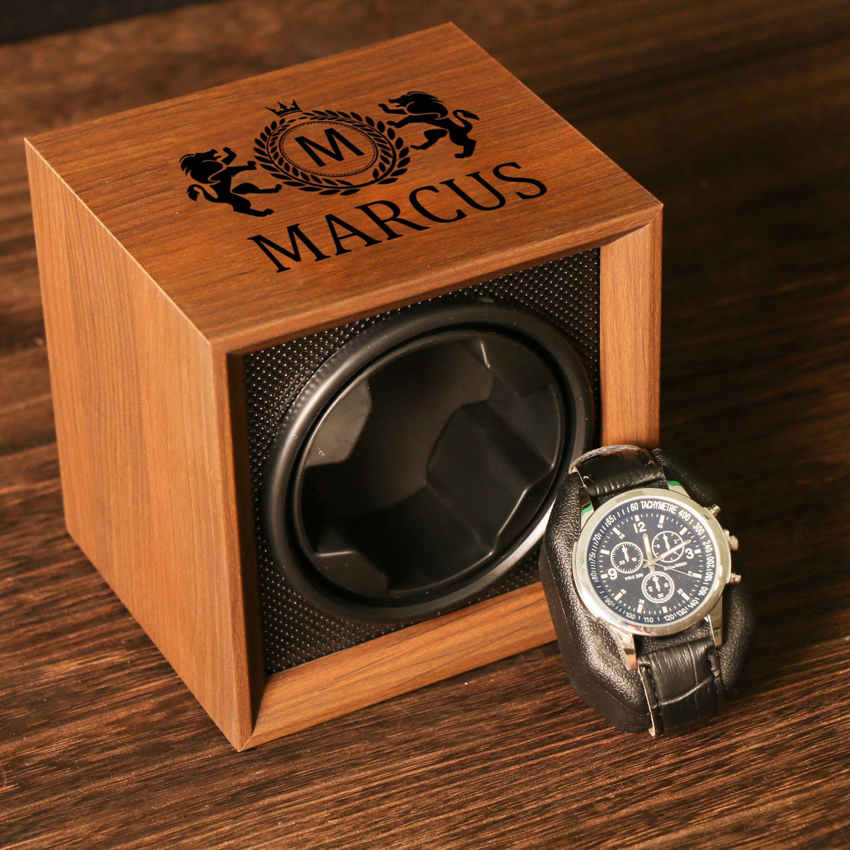 Personalized Watch Winder | Watch Box Gift for Watch Lover | Watch Holder Watch Storage Gift | Christmas Gift | Engraving Gift for Him