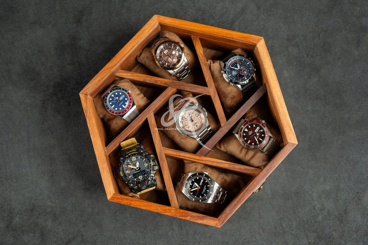 Free Personalized Luxury Watch Box for Men, Best Gift for Dad, Mens Watch Display Case 5th Year Anniversary Birthday Gift, Jewelry Organizer