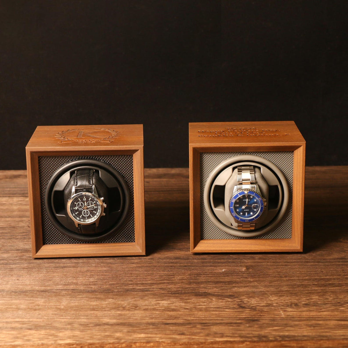 Personalized Watch Winder | Watch Box Gift for Watch Lover | Watch Holder Watch Storage Gift | Christmas Gift | Engraving Gift for Him