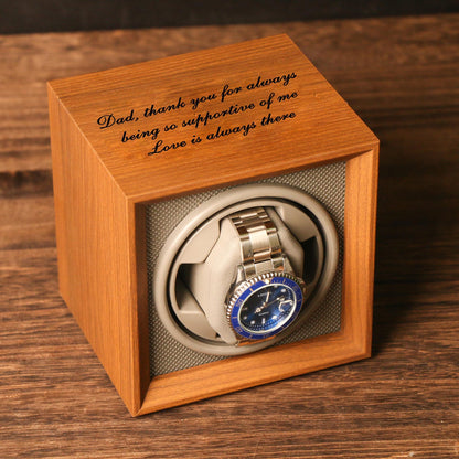Personalized Watch Winder | Watch Box Gift for Watch Lover | Watch Holder Watch Storage Gift | Christmas Gift | Engraving Gift for Him