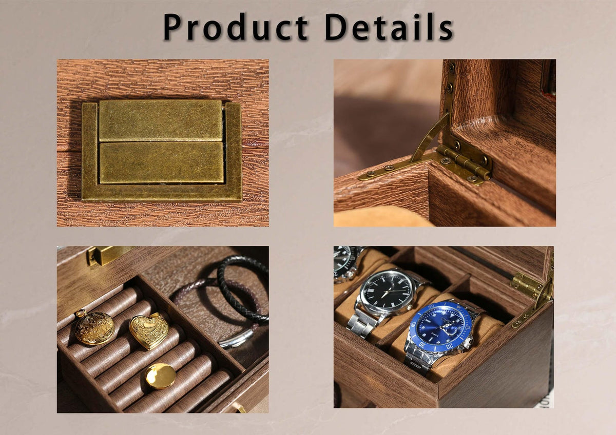 Custom Engraved Watch Box, Personalized Watch Case, Men watch box, Gifts for husband, Birthday / Anniversary Gifts for Men