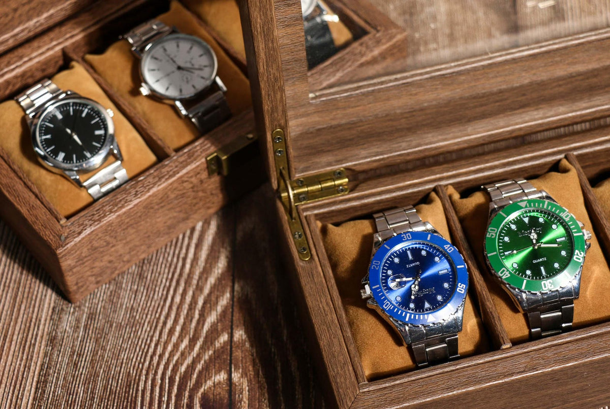 Custom Engraved Watch Box, Personalized Watch Case, Men watch jewelry box, Gifts for husband, Birthday /Christmas gifts for Men