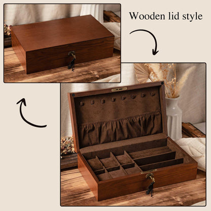 Personalized 3-in-1 Jewelry box, Sunglasses Box, Watch Box, Custom Gift For Husband, Storage box for Cufflinks, Anniversary Gift For Him