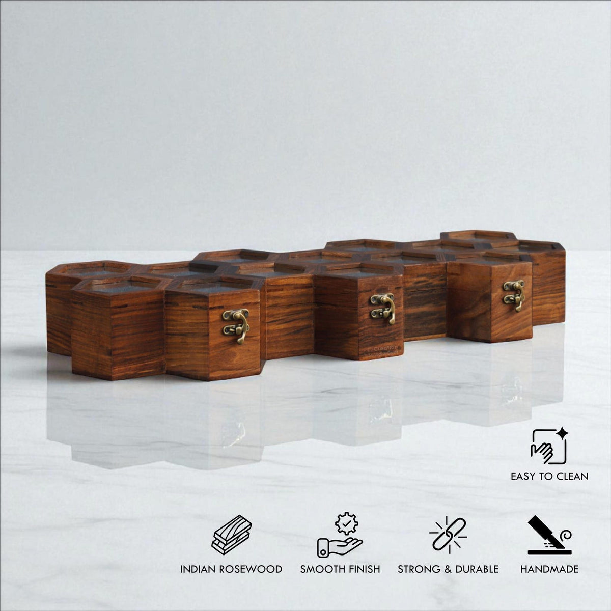 Wall Mounted Wooden Watch Box for Men and Women, Jewelry Case, Storage Box, Watch Organizer, Anniversary & Birthday Gift - Rosewood Crafted