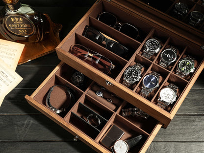 Personalized Watch Storage, Groomsmen Gifts, Engraved Watch Box for Men, Custom Christmas Gift, Watch Organizer, Watch Storage, Gift for Him