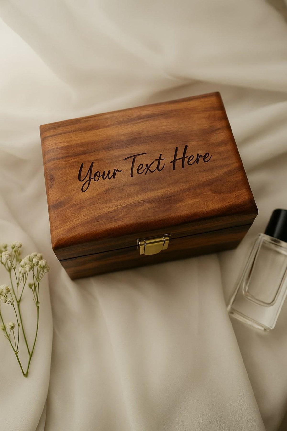 Personalized Wooden Watch Box with Lock – Luxury Men’s Jewelry Organizer, Custom Engraved Gift for Dad & Wedding Anniversary Gift