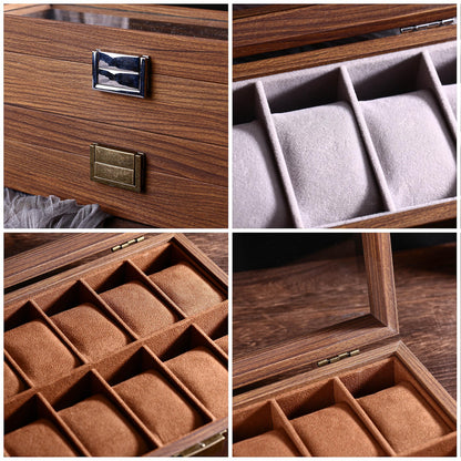 Personalised Watch Box for 3 6 10 slot Watches Storage | Customized Watch Storage Jewelry Box | 2025 Christmas gifts for husband
