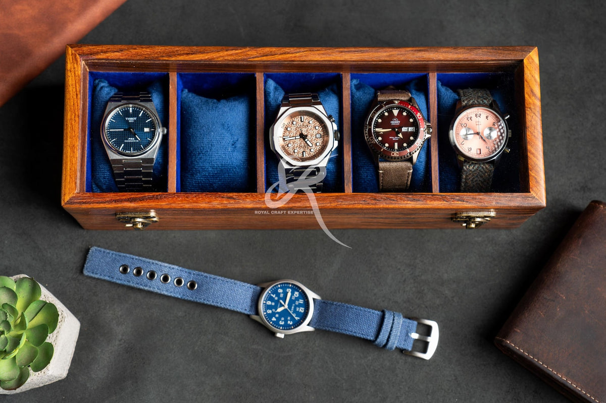 Free Personalized Rosewood watch box with drawer, Custom Father's Day Gift, Superior Men's Watch Display Case, Best Gift for him