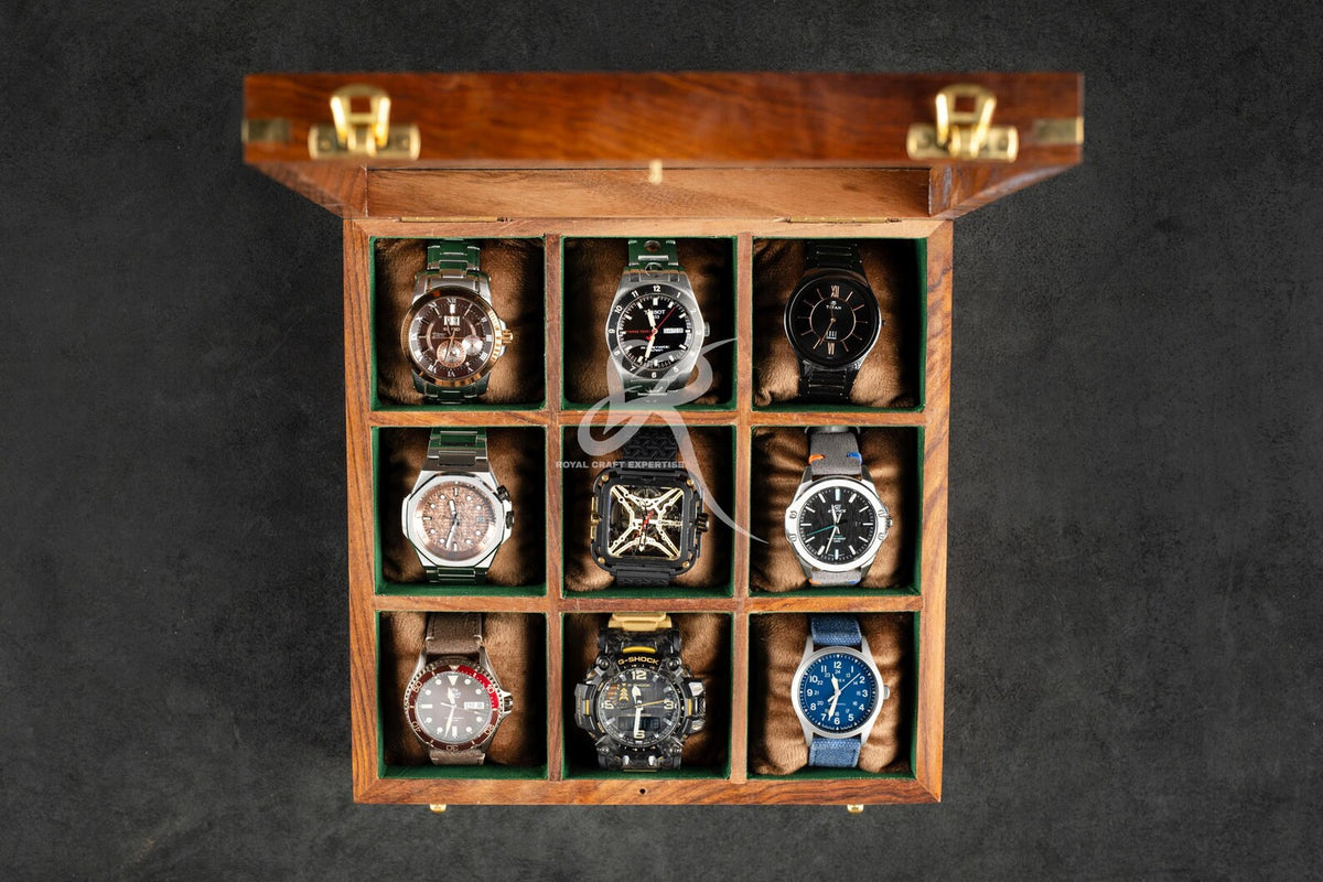 Custom Engraved Rosewood Watch Box | Gift for Dad | Birthday Gift for Men Men's Watch Storage Case| Fathers Day Gift | Anniversary Gift