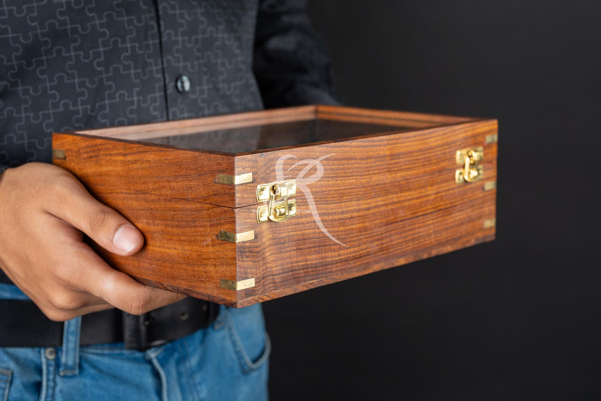 Custom Engraved Rosewood Watch Box | Gift for Dad | Birthday Gift for Men Men's Watch Storage Case| Fathers Day Gift | Anniversary Gift