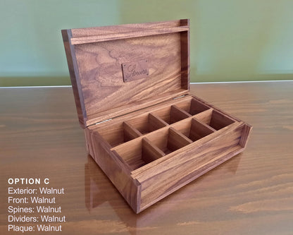 Handmade Wooden Watch Box - Personalized Pocket Watch Storage Case