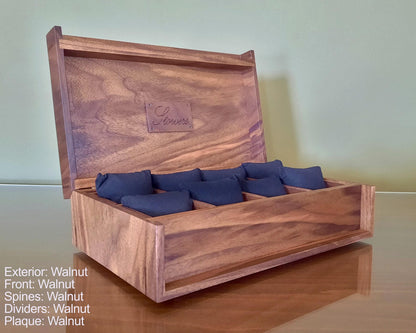 Handmade Wooden Watch Box - Personalized Pocket Watch Storage Case