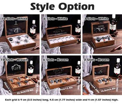 Personalised Watch Box for 3 6 10 slot Watches Storage | Customized Watch Storage Jewelry Box | 2025 Christmas gifts for husband