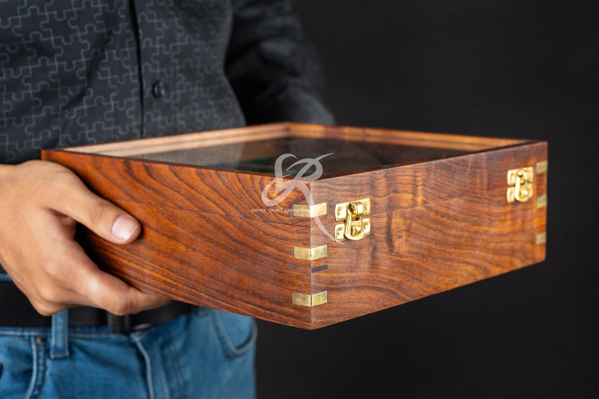 Custom Engraved Rosewood Watch Box | Gift for Dad | Birthday Gift for Men Men's Watch Storage Case| Fathers Day Gift | Anniversary Gift