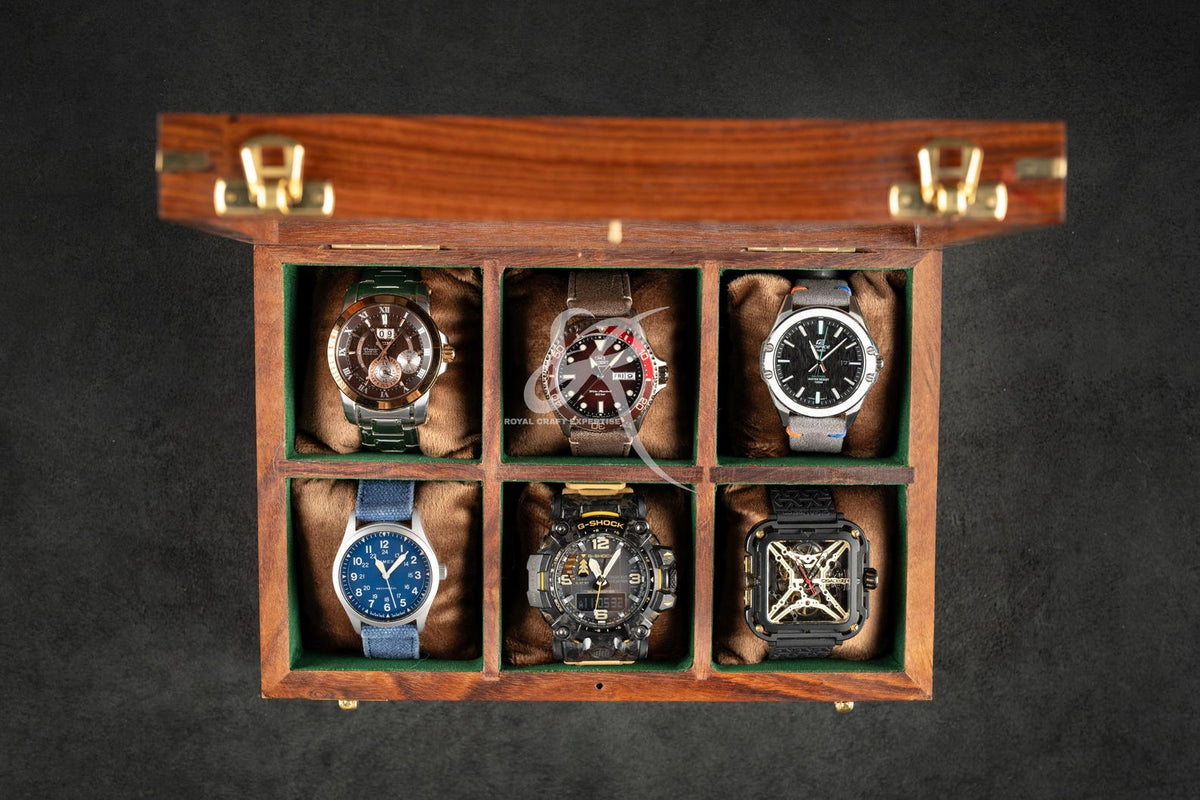 Custom Engraved Rosewood Watch Box | Gift for Dad | Birthday Gift for Men Men's Watch Storage Case| Fathers Day Gift | Anniversary Gift