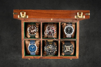 Custom Engraved Rosewood Watch Box | Gift for Dad | Birthday Gift for Men Men's Watch Storage Case| Fathers Day Gift | Anniversary Gift