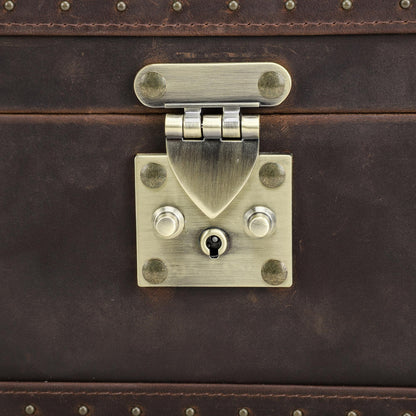 Handmade Leather 10-Slot Watch Box – Full Grain Travel Organizer