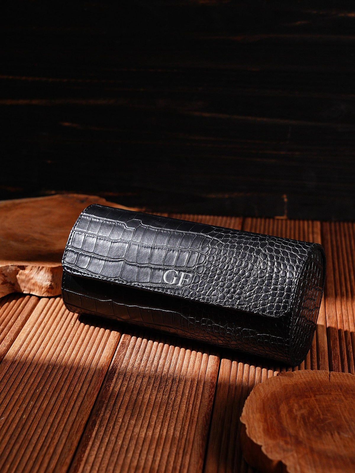Custom Travel Watch Case,Personalized Luxury Leather Watch Roll,4 Solts Watch Box Gift For Men, Best Man Gift,Father's Day Gift