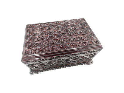 Walnut Valet Box - Geometric Watch Organizer Gift