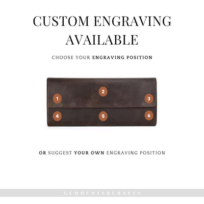 24 Slot Crazy Horse Leather Watch Box – Vintage Display Case