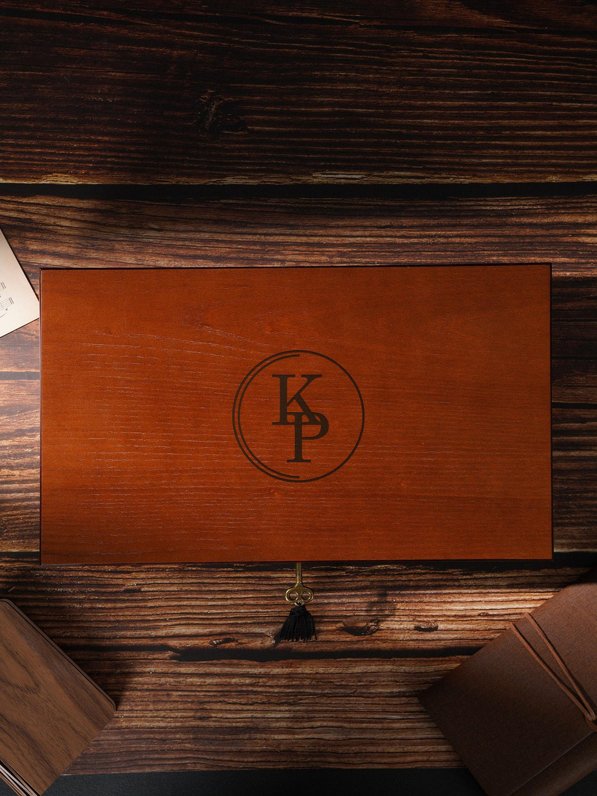 Personalized Wooden Jewelry - Watch Box with Lock, Multi-Layer Organizer for Men & Women, Ring Eyeglasses Storage, Custom Monogram Gift