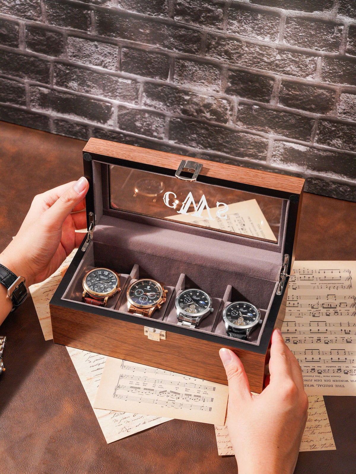 Customized Engraved Watch Box, Personalized Watch Holder, Birthday Gift for him, Watch Case, Boyfriend Gift, Husband's Gift
