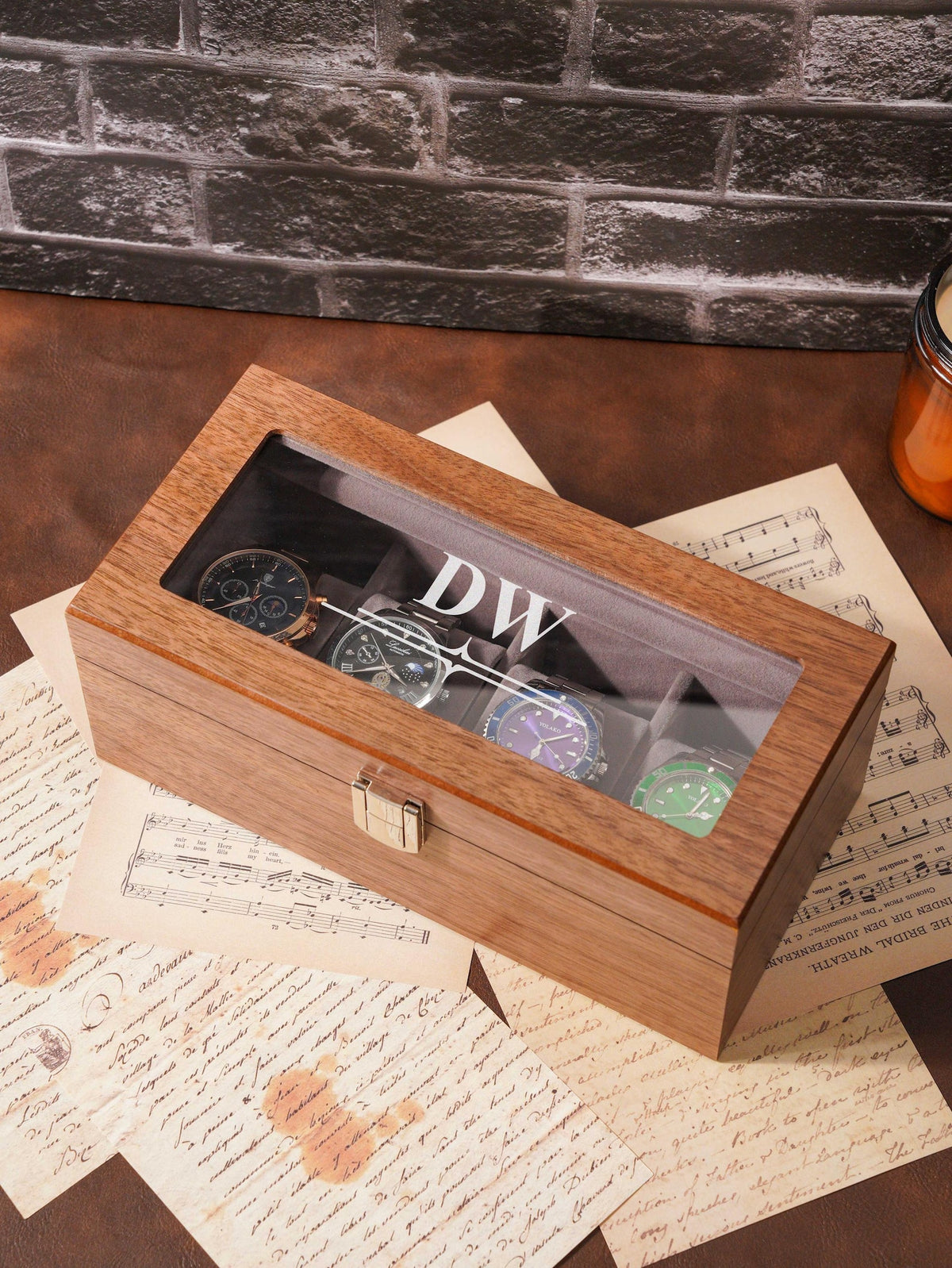 Customized Engraved Watch Box, Personalized Watch Holder, Birthday Gift for him, Watch Case, Boyfriend Gift, Husband's Gift