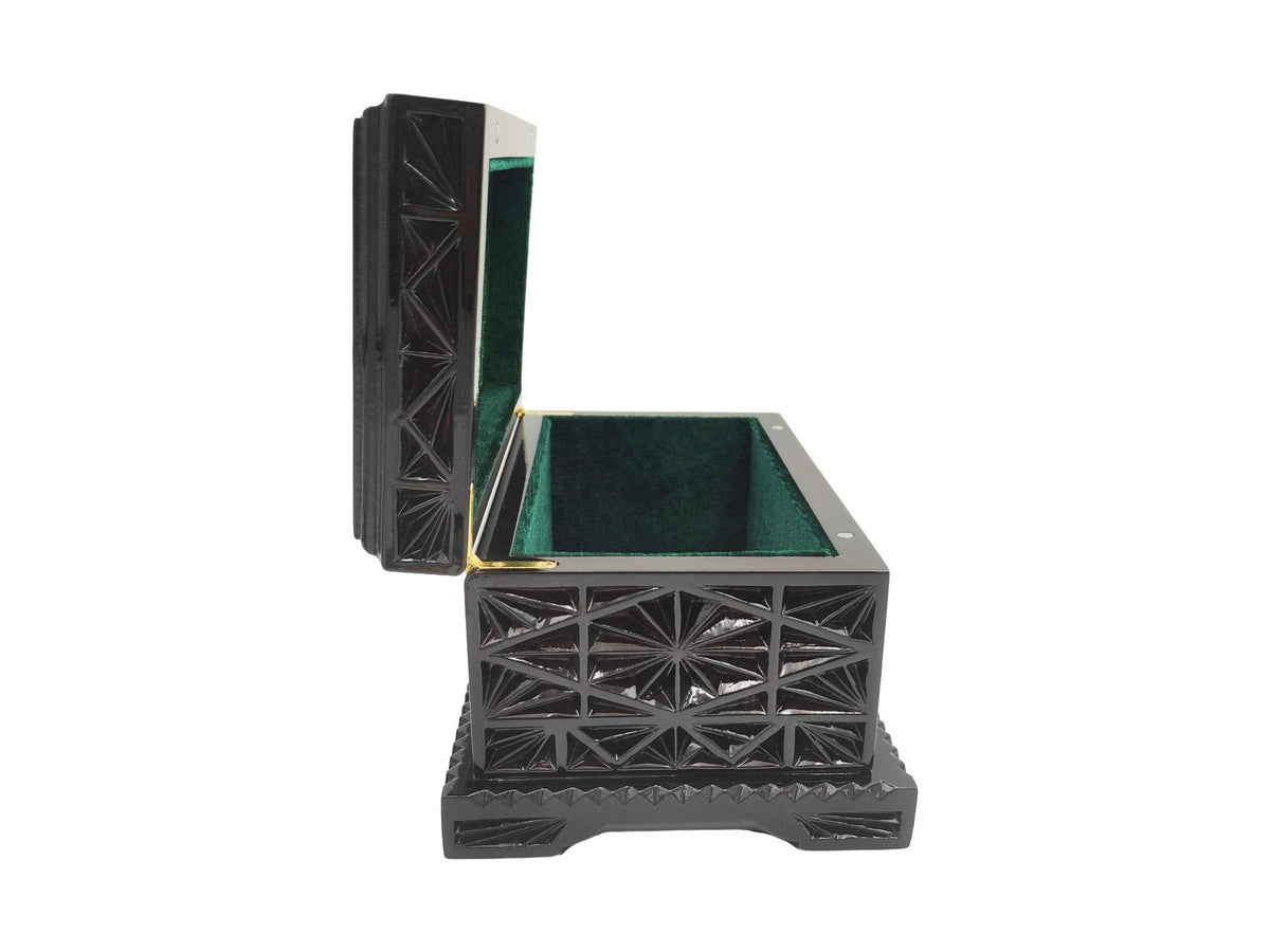 Walnut Valet Box - Geometric Watch Organizer Gift