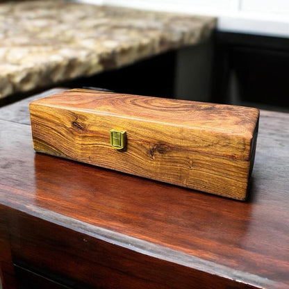 Custom Engraved Wooden Watch Box | Velvet Lined Storage Watch Organizer
