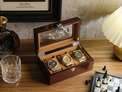 Personalized Watch Box, Custom Watch Storage, Watch Box for Men, Valentines Day Gift, Anniversary Gift, Gift For Husband, Gift For Men