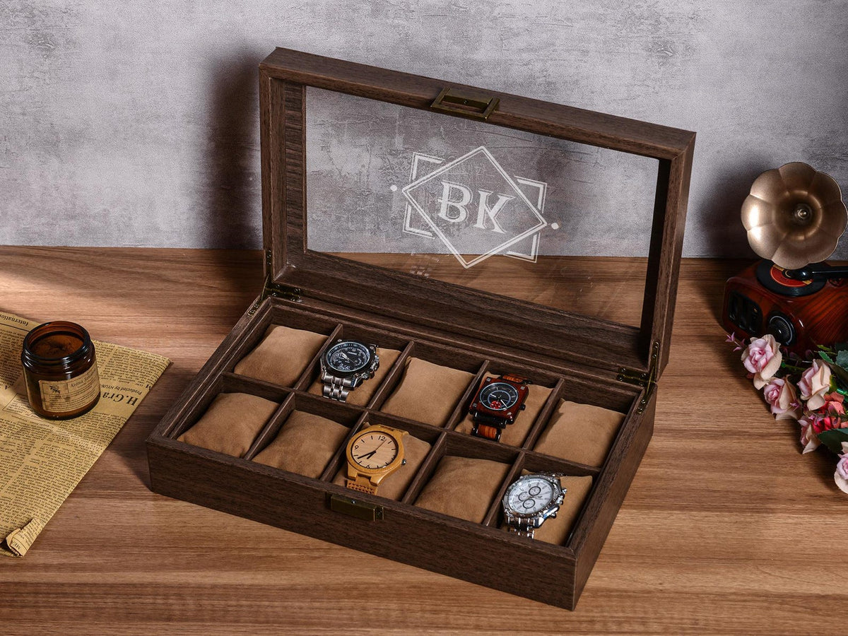 Personalized Leather Watch Box, Custom Engraved Watch Box, Watch Storage, Watch Case for Men, Gift for Him, Gift for Men