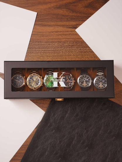 Personalized Watch Storage, Engraved Watch Box for Men,Gift for him,Anniversary Present,Father's Day Gift