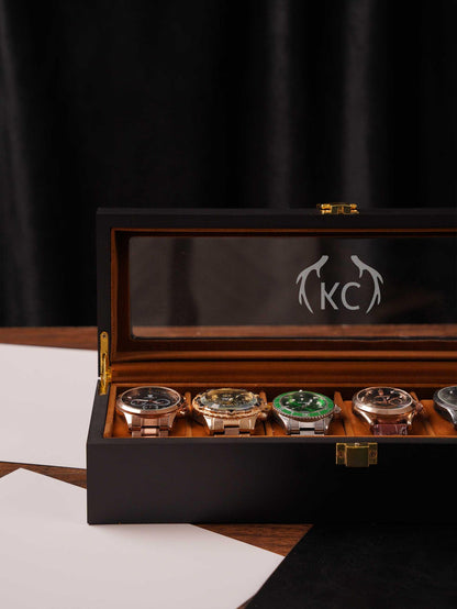 Personalized Watch Storage, Engraved Watch Box for Men,Gift for him,Anniversary Present,Father's Day Gift