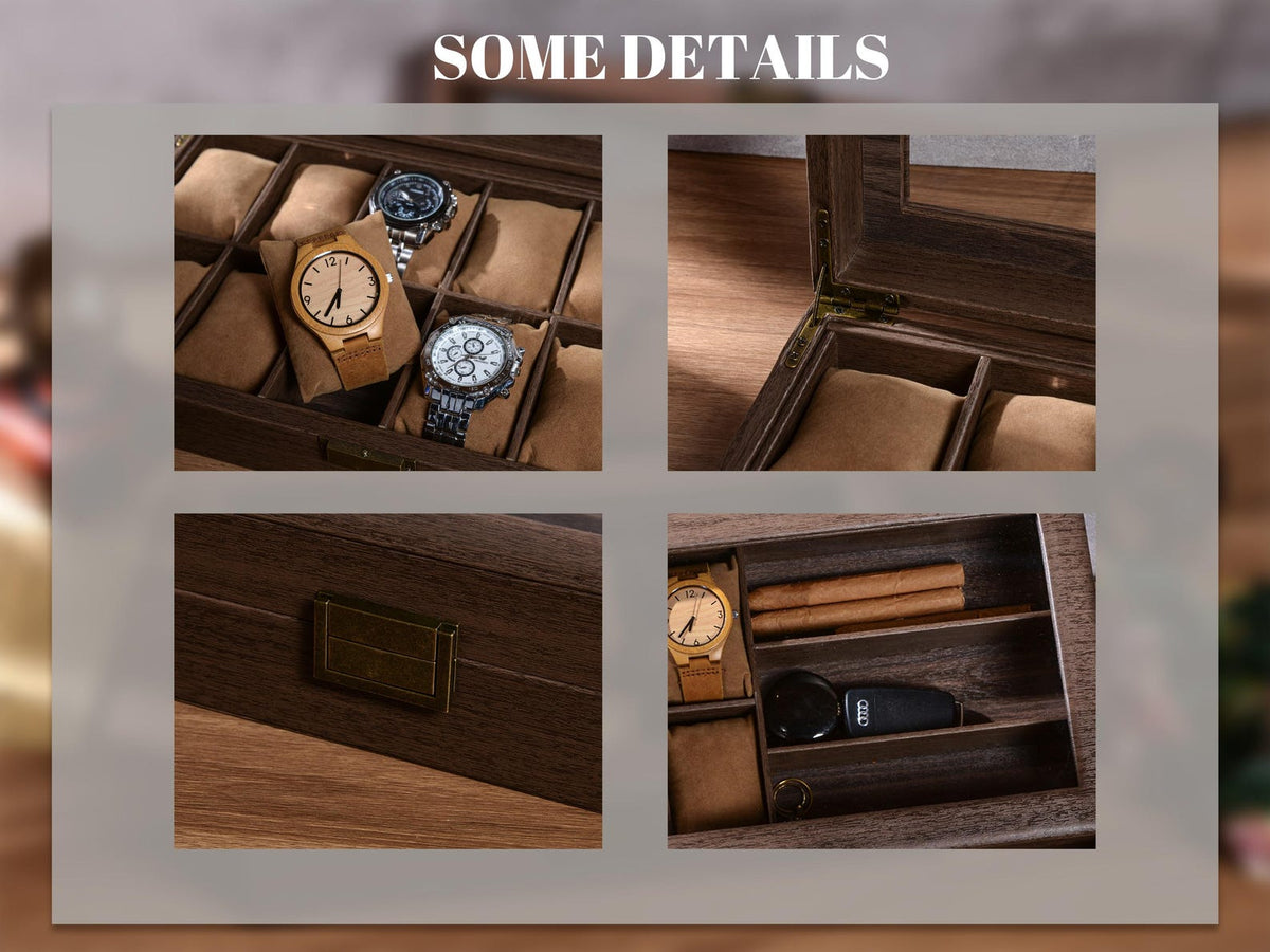 Personalized Leather Watch Box, Custom Engraved Watch Box, Watch Storage, Watch Case for Men, Gift for Him, Gift for Men
