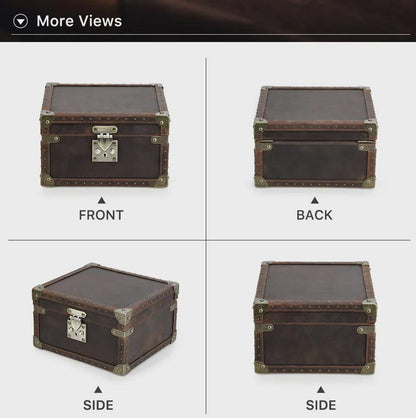 Lockable Leather Watch Box Organizer | Luxury Watch Collection Case for 6–10 Watches