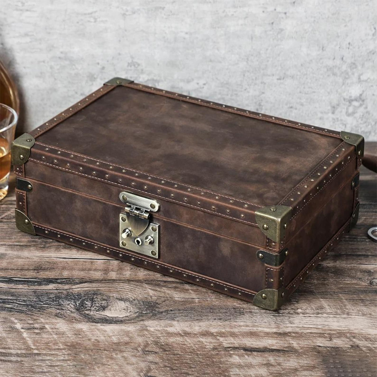 Lockable Leather Watch Box Organizer | Luxury Watch Collection Case for 6–10 Watches