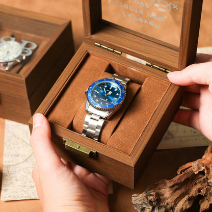 Personalized Watch Box, Engraved Watch Case,The Perfect Gift for Him，Gift for Husband，Customize Your Personalized Word On Your Watch Box