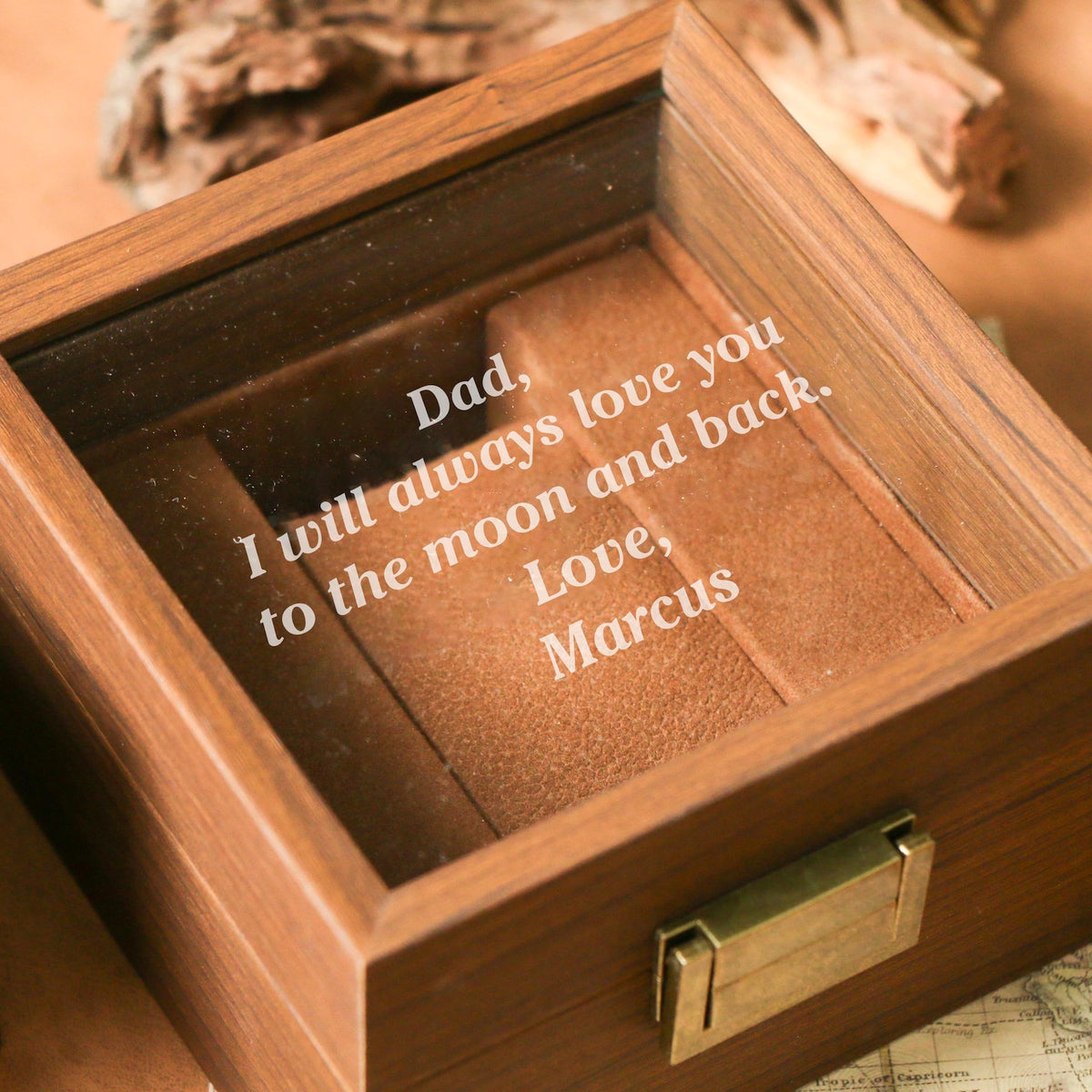 Personalized Watch Box, Engraved Watch Case,The Perfect Gift for Him，Gift for Husband，Customize Your Personalized Word On Your Watch Box