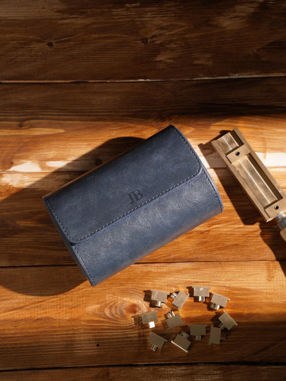 Personalized Leather Watch Roll: Travel Watch Case, Groomsmen Gift
