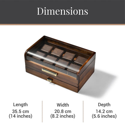 Engraved Wooden Watch Box Personalized Soon to be Married Custom Men’s Organizer Luxury Engraved Anniversary Present Groom Gift from Bride