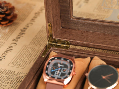 Custom Mens Storage Box，Personalized Watch Box Holds Watches，Vintage Mens Gift，The Perfect Gift for Him，Anniversary Gift for Husband