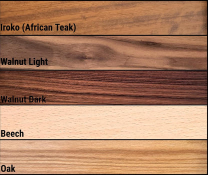 Watch Box with Drawer with 20 pockets-Dark walnut-Handmade