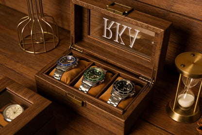 Custom Watch Box,6-Slot Leather Watch Box for Men- 2 Layers with Drawer,Anniversary for Him, Gifts for Men、Dad,Gifts for Men Watch