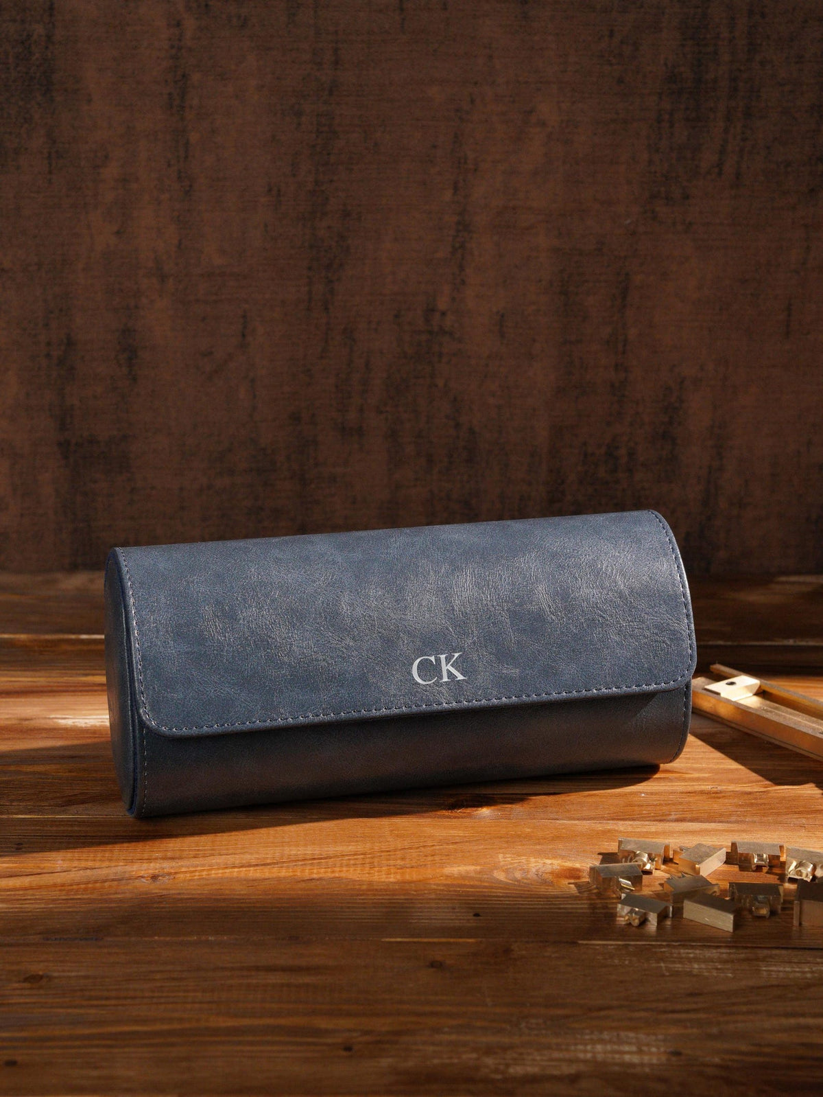Personalized Leather Watch Roll: Travel Watch Case, Groomsmen Gift