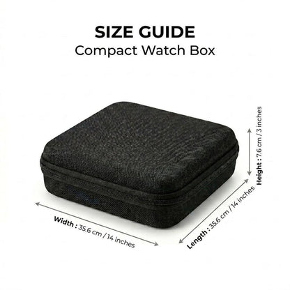 Watch Storage Case 15 Slot EVA Travel Organizer with Cushions