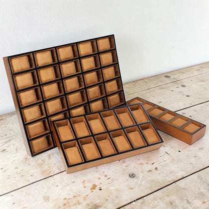 Luxury Wood Watch Tray for Drawer & Closet | Large Capacity Watch Organizer 6, 12, 18, 30 Slots | Professional Watch Display Case